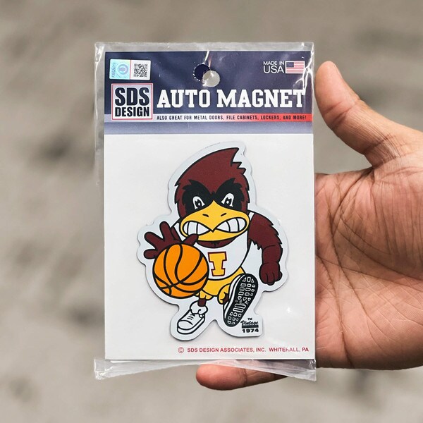 Basketball Cy Auto Magnet (2"x3.5")